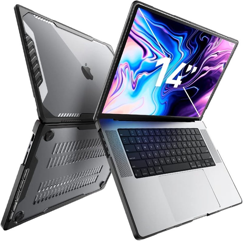 SupCase for MacBook Pro 14 Inch Case 2025-2021 (Unicorn Beetle), M5/M4/M3/M2/M1 Pro/Max A3434 A3185 A3401 A3112 A2918 A2992 A2779 A2442 Rugged Hard Shell Protective Cover for MacBook Pro 14", Black - Image 1